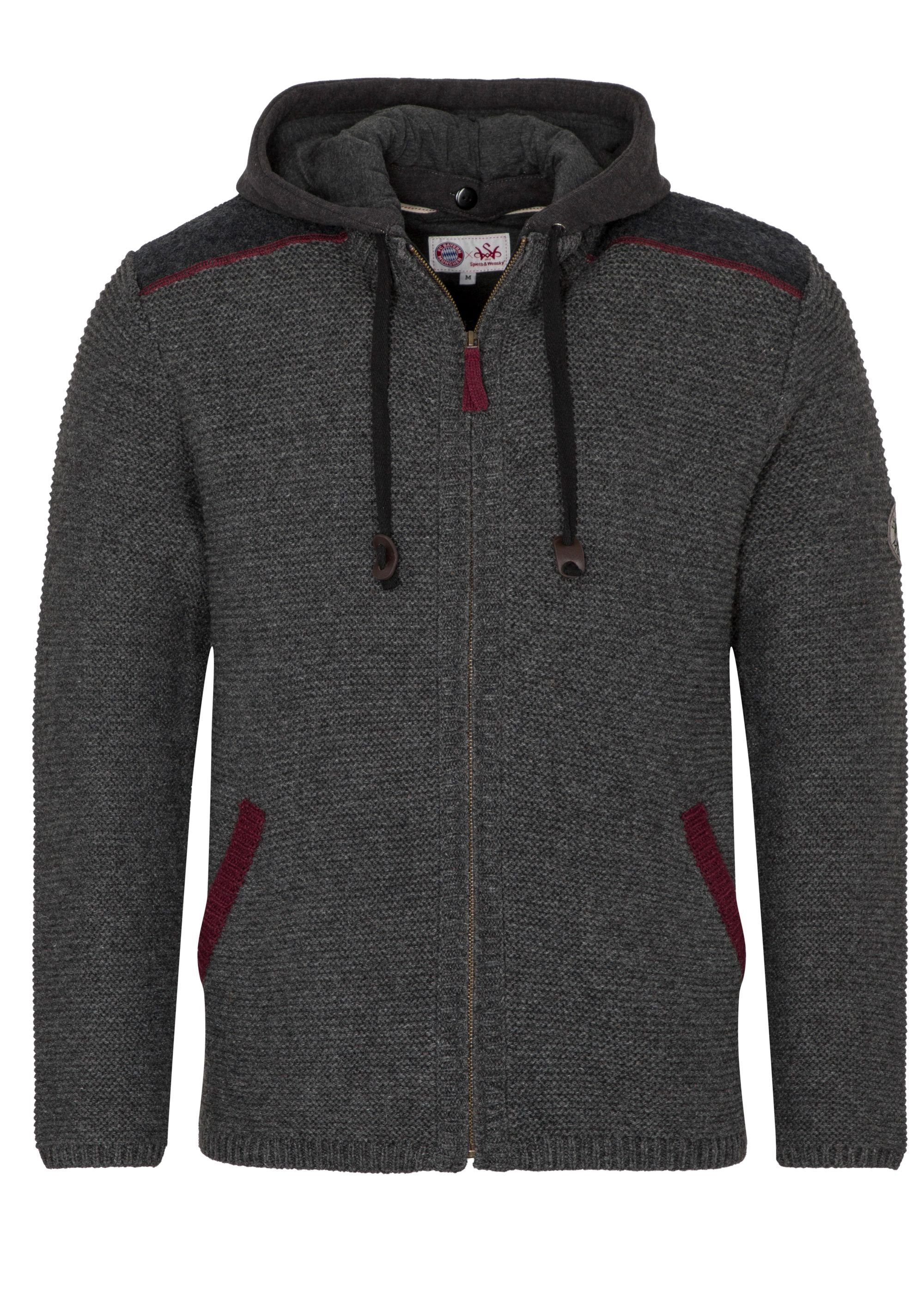 Spieth & Wensky Strickjacke FCB - Torben in sportivem Design