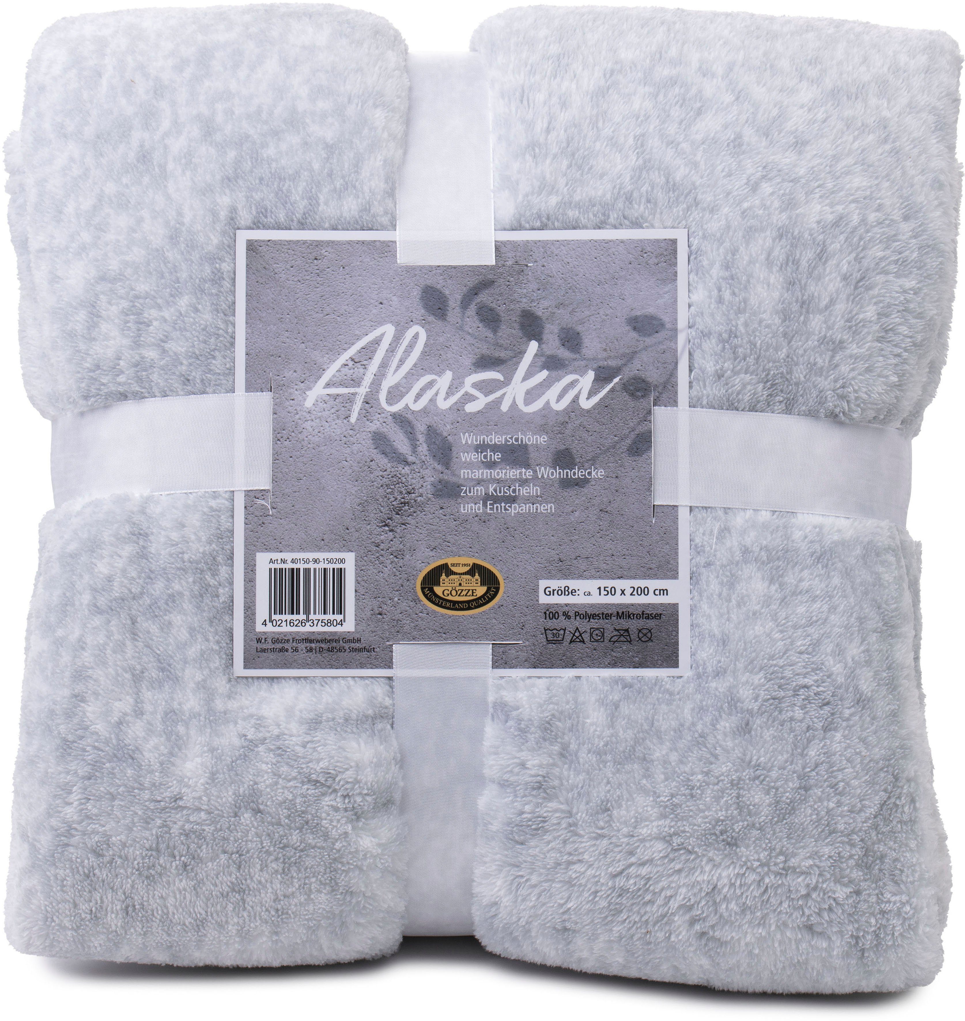 Wohndecke Alaska, Gözze, marmorierte Optik, kuschelig günstig online kaufen