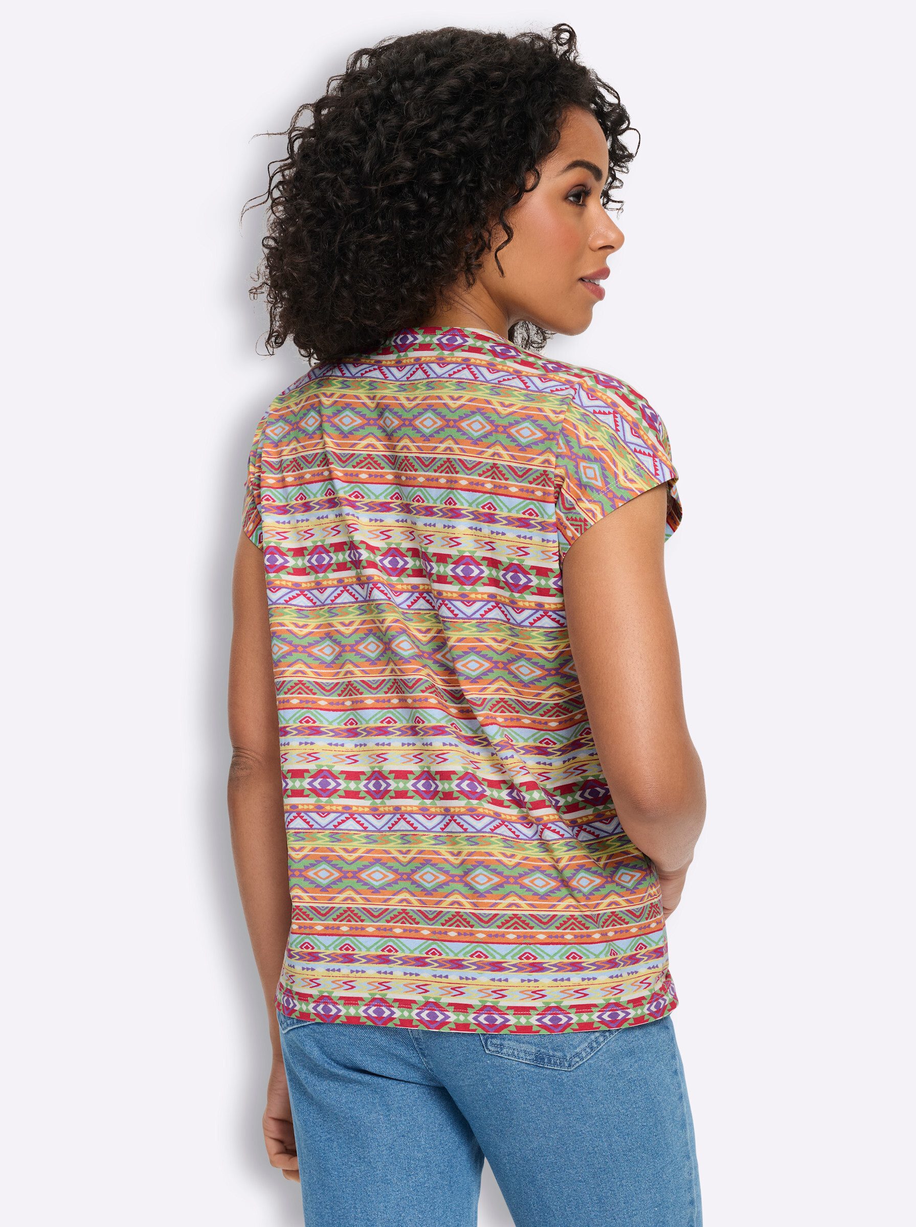 Sieh an! T-Shirt Rundhals-Shirt Extra kurz