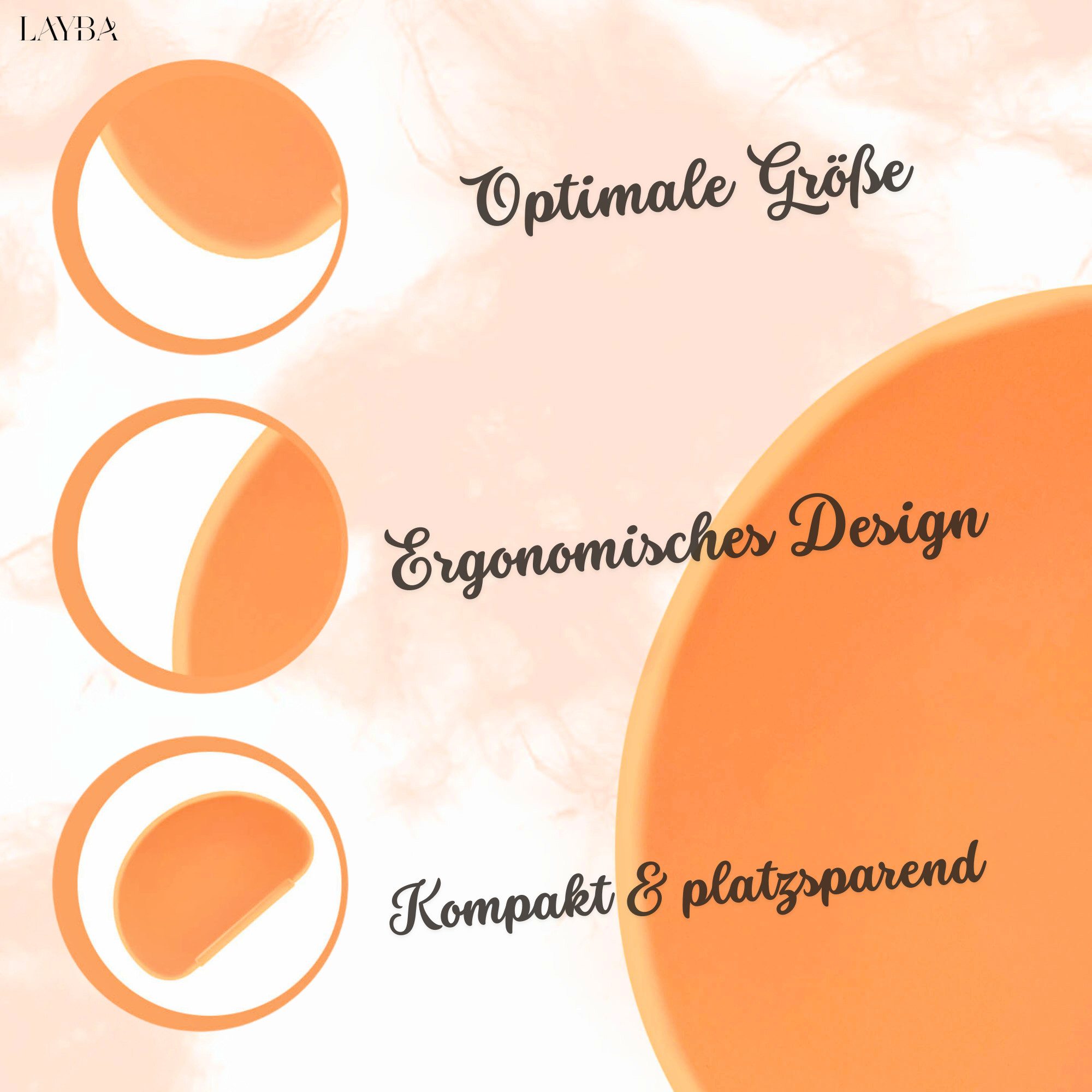 Layba Teigschaber Teigschaber 2er-Set Teigkarte aus Silikon Teigspachtel für Backen, Kratzfrei für empfindliche Oberflächen