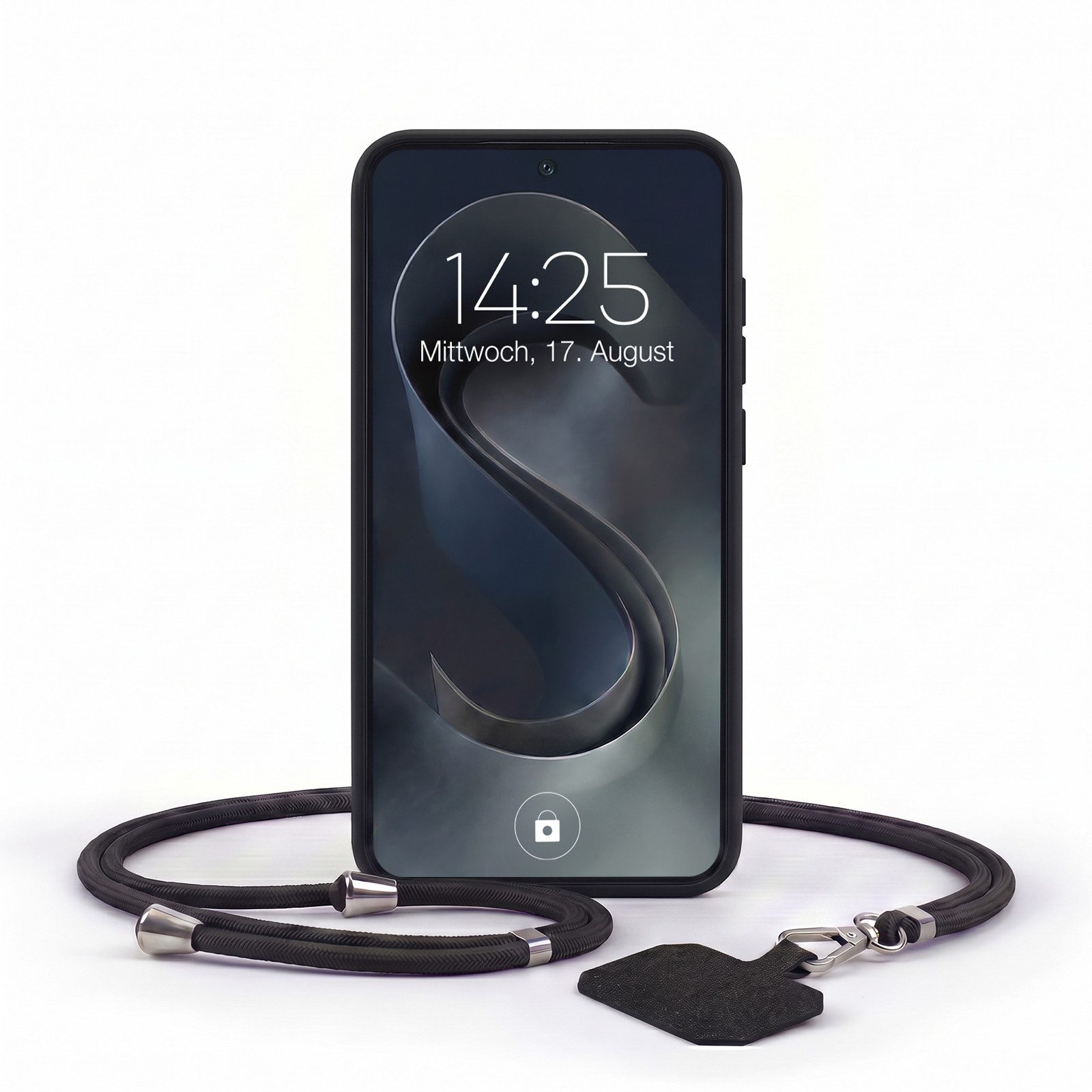 Handyhülle SoftGrip Cover Hülle mit Trageband für Samsung Galaxy A36 5G 6.64 Zoll, 6.64, Handy Case Kameraschutz mit Handykette Handyband Umhängeband Lanyard