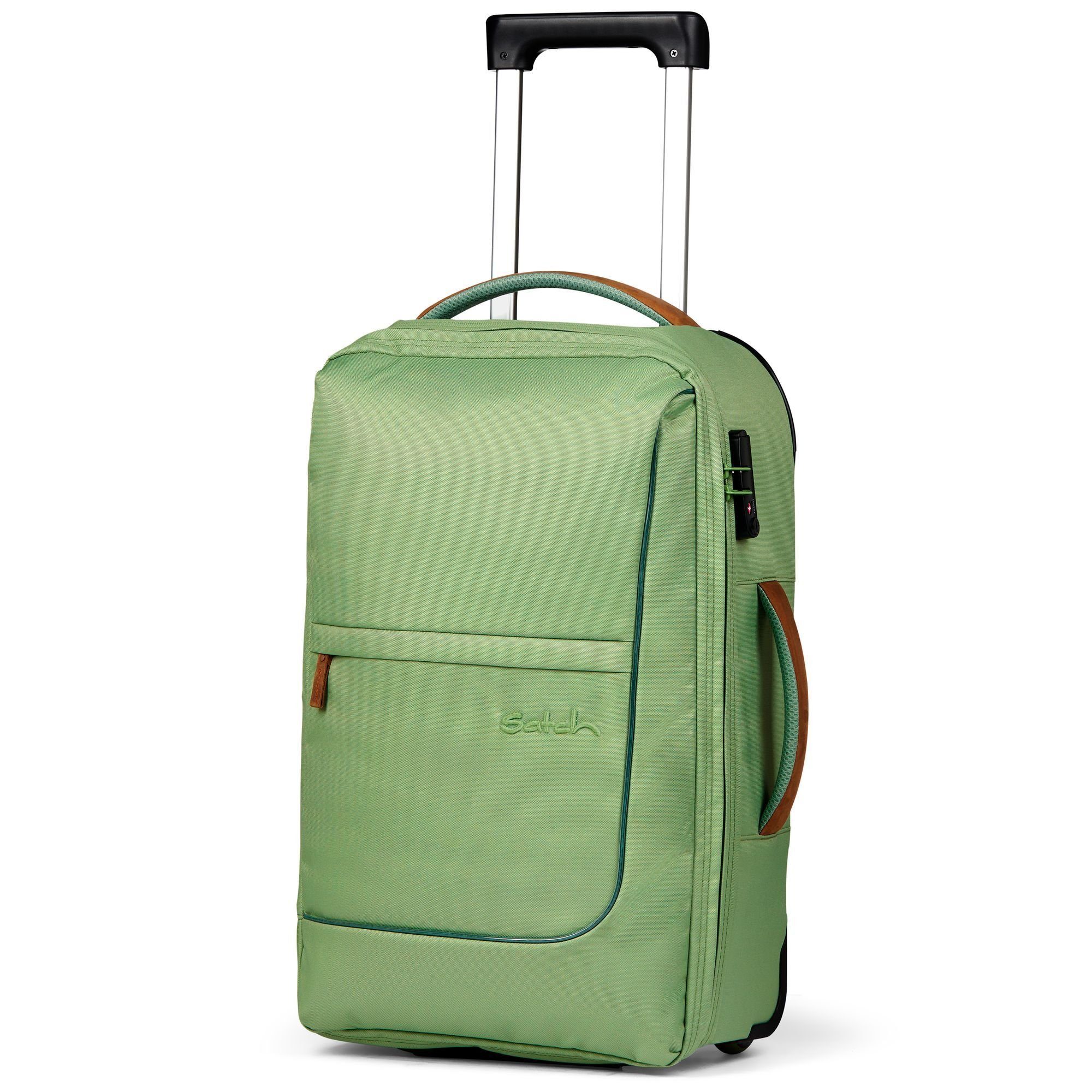 Handgepäck-Trolley Satch pure 2 Rollen, jade Flow, Polyester green