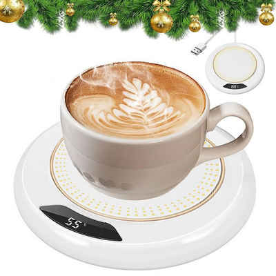 Gontence Tassenwärmer Tassenwärmer Kaffeetassenheizung, 20 W, automatische Abschaltfunktion, Sicher und energiesparend, 3 Temperatureinstellungen (55℃, 65℃, 75)