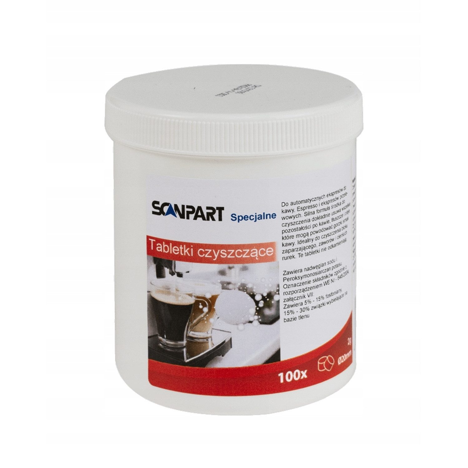 Scanpart für Kaffeemaschinen 100 Stück Reinigungstabletten