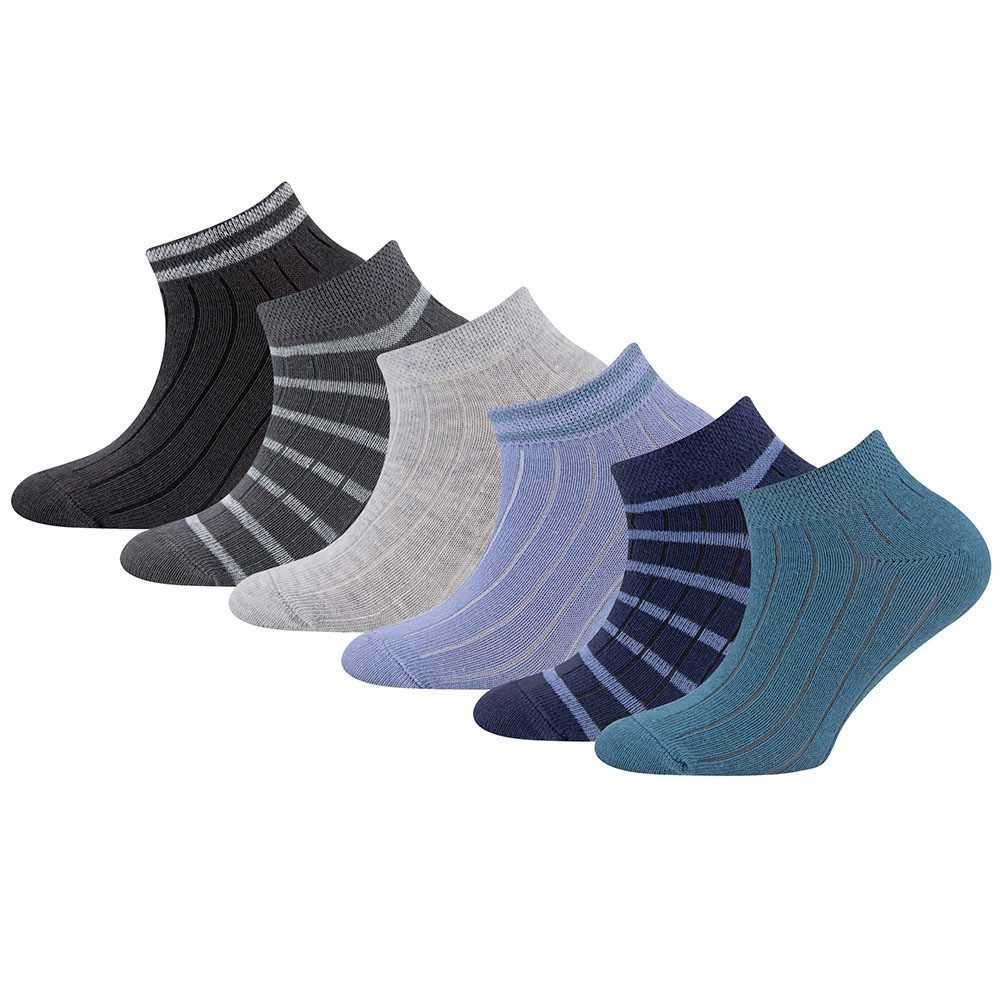 Ewers Sneakersocken Sneaker Socken 6er Pack Ringel/Rippe (6-Paar)