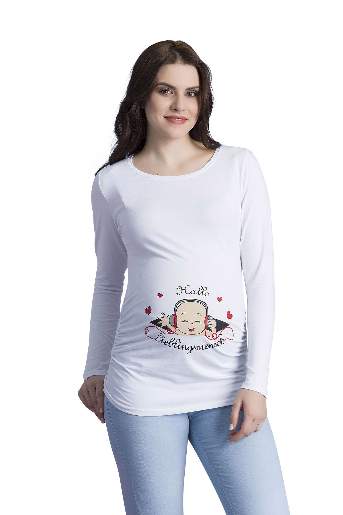 M.M.C. Umstandsshirt Hallo Lieblingsmensch mit Motiv