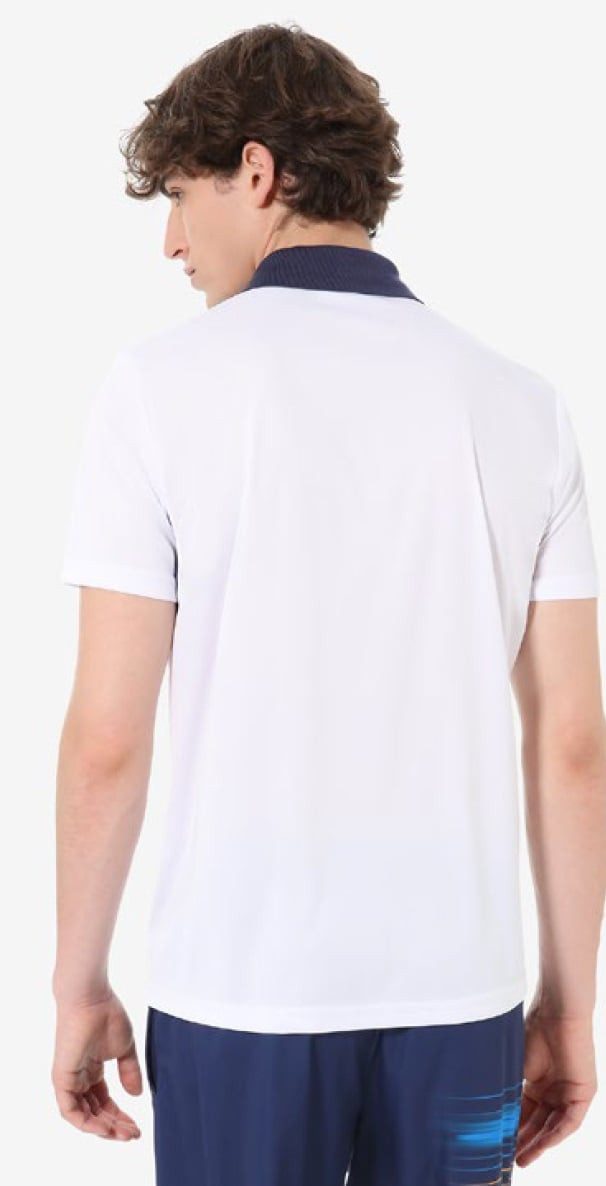 Australian Poloshirt Ace Stampata Brush Line weiss Herren