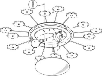 EGLO Deckenleuchte VIKI, ohne Leuchtmittel, Deckenlampe
