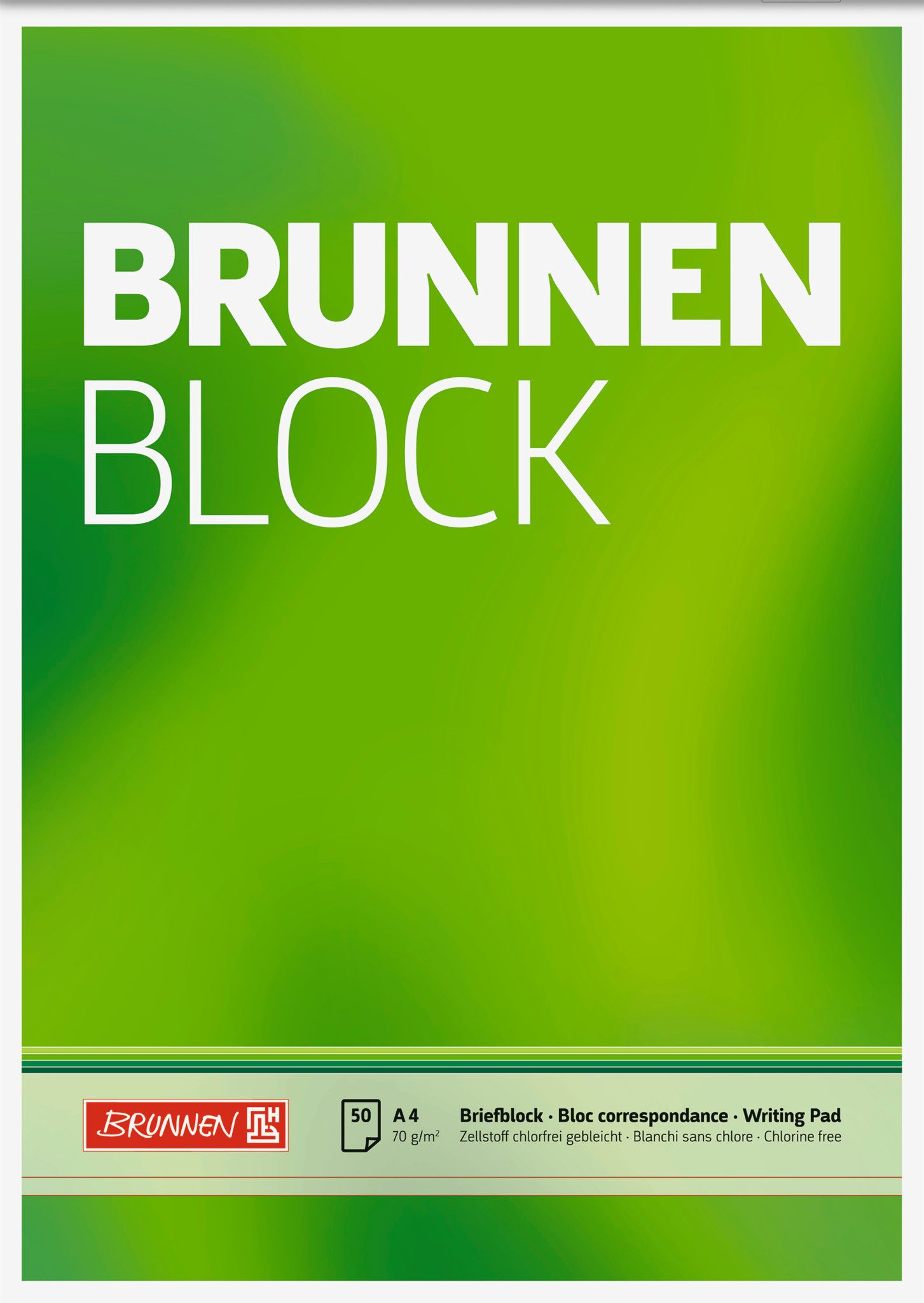 BRUNNEN Collegeblock BRUNNEN 1052726 Block "BRUNNEN-Block" A4 unliniert
