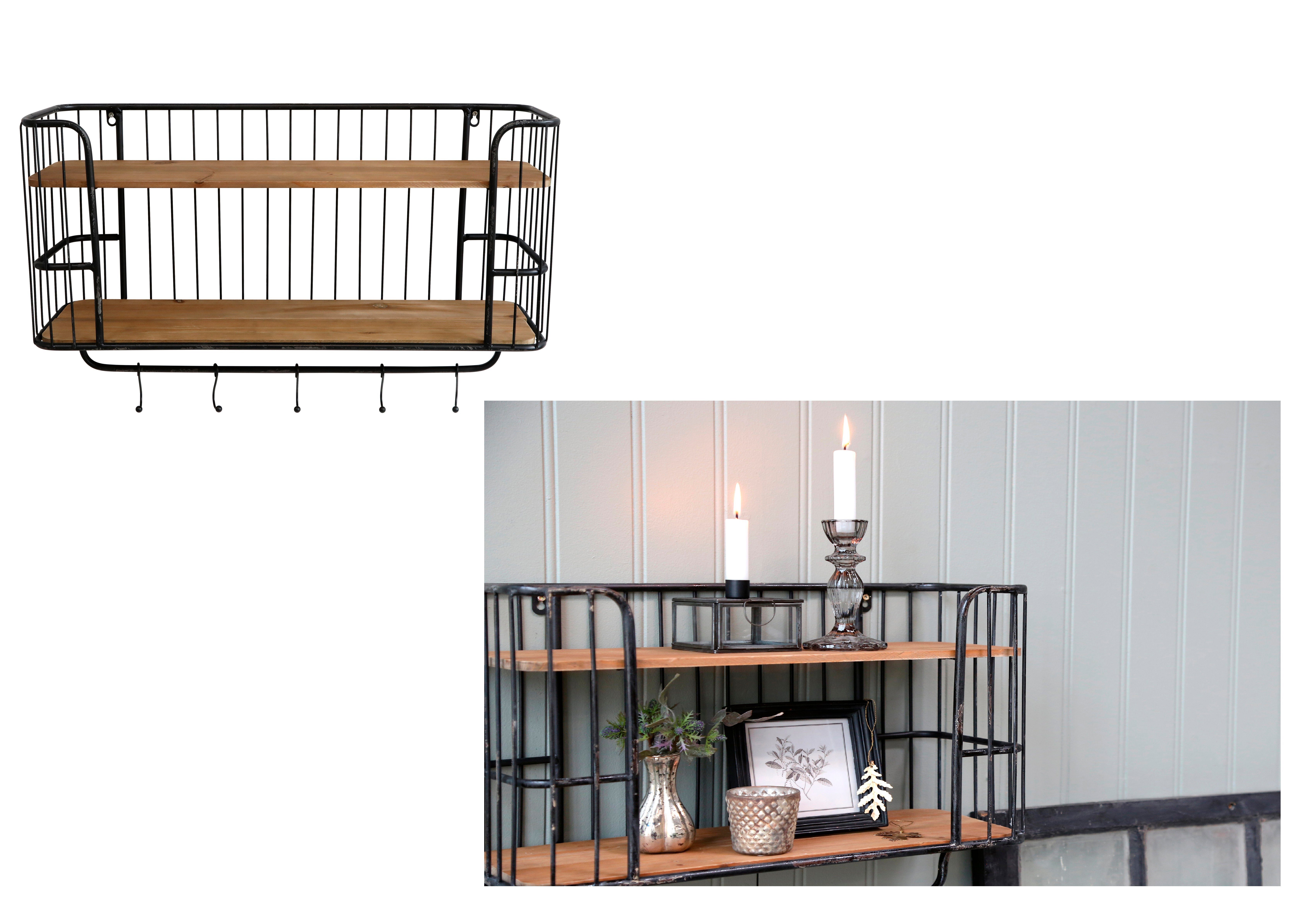 Chic Antique Wandregal Wandregal mit 5 günstig online kaufen