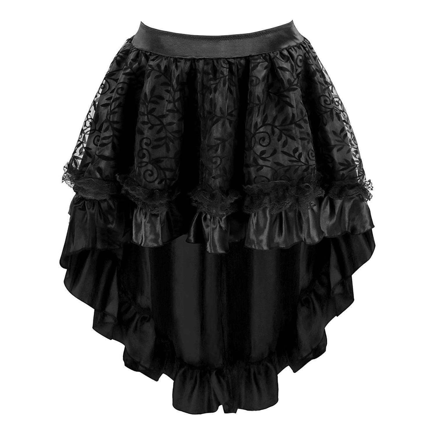 Refttenw A-Linien-Rock Damen Gothik Minirock mit günstig online kaufen