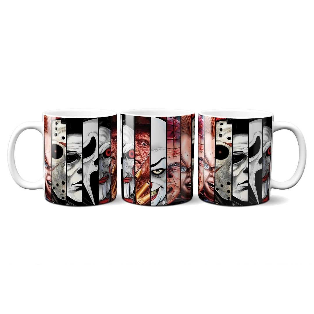 Hustling Sharks Tasse Hustling Sharks® Tasse mit Horrormotiv - Scary Ones - Geschenk, 330 ml