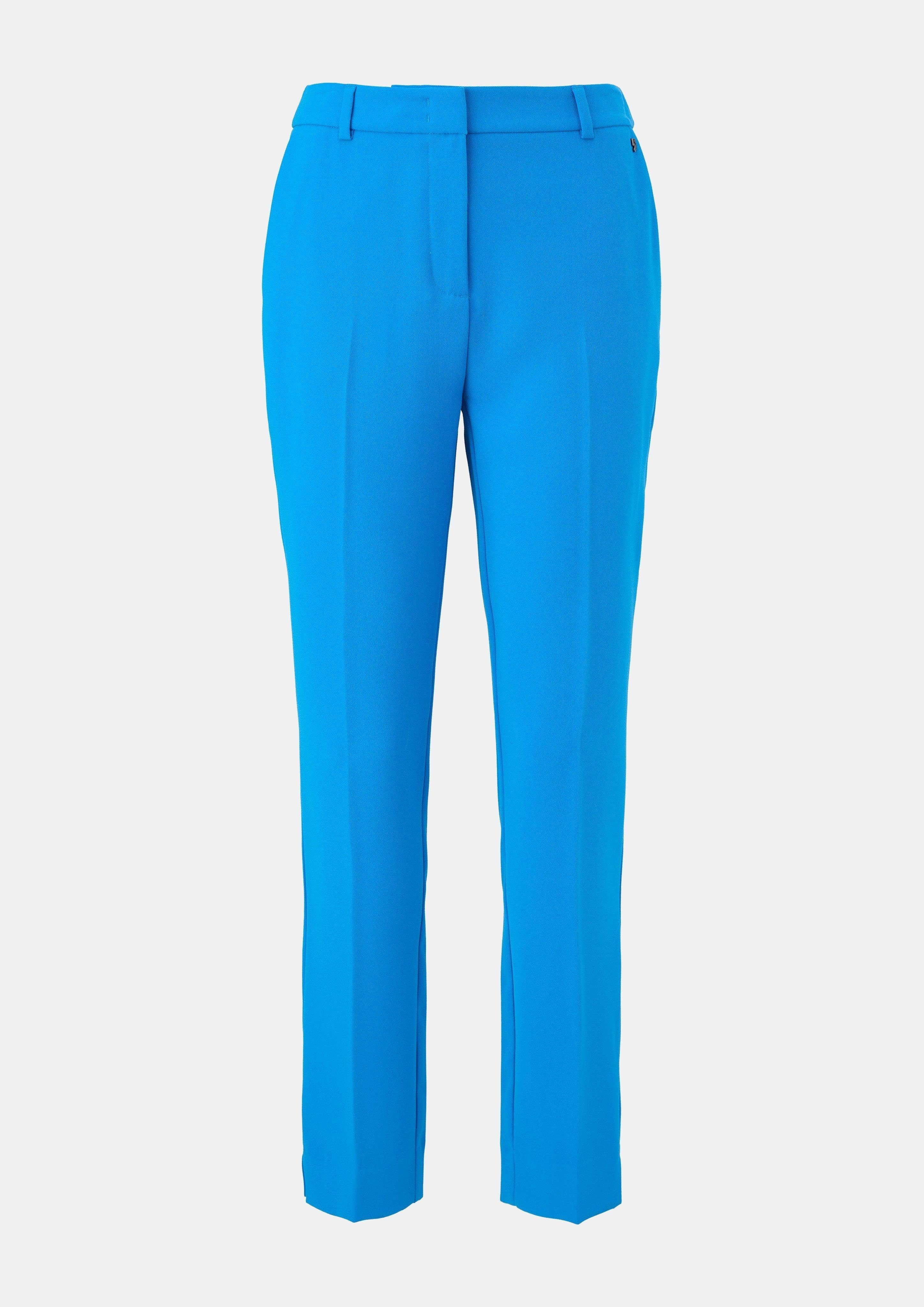 Comma 7/8-Hose Regular: Crêpe-Hose mit Bügelfalten günstig online kaufen