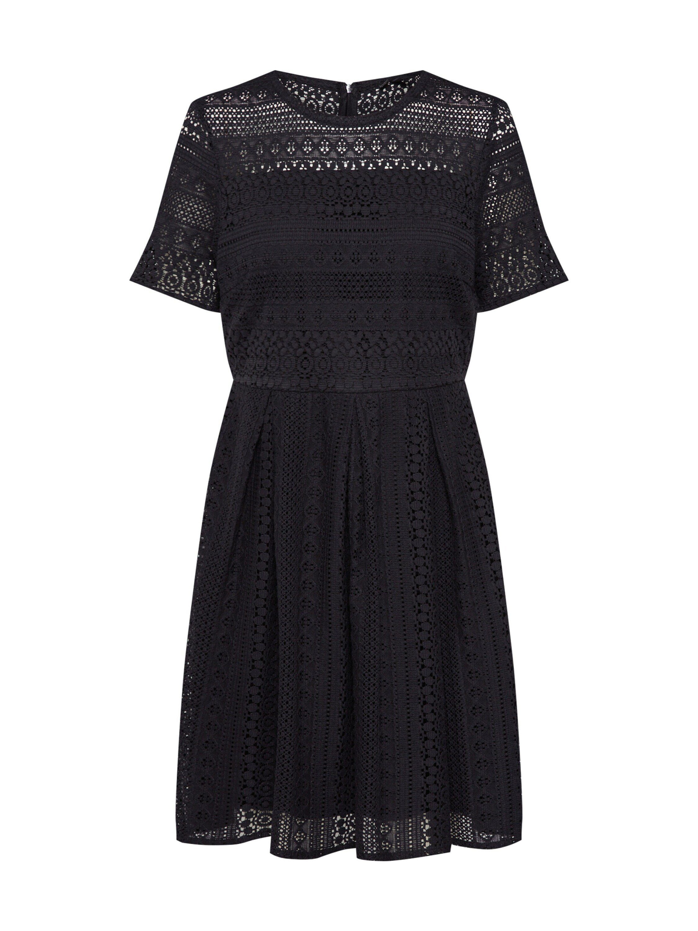 Vero Moda Spitzenkleid DRESS PLEATED S/S EXP LACE VMHONEY Spitze, Falten (1-tlg)