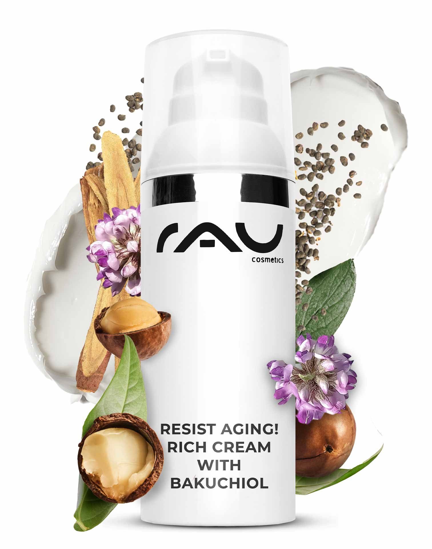RAU Cosmetics Nachtcreme resist aging! Rich Cream with Bakuchiol