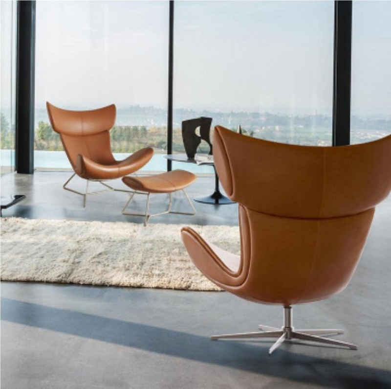 JVmoebel Sessel Fernseh Lounge Chaise Sofa Leder Textil Design Luxus Chair Sessel