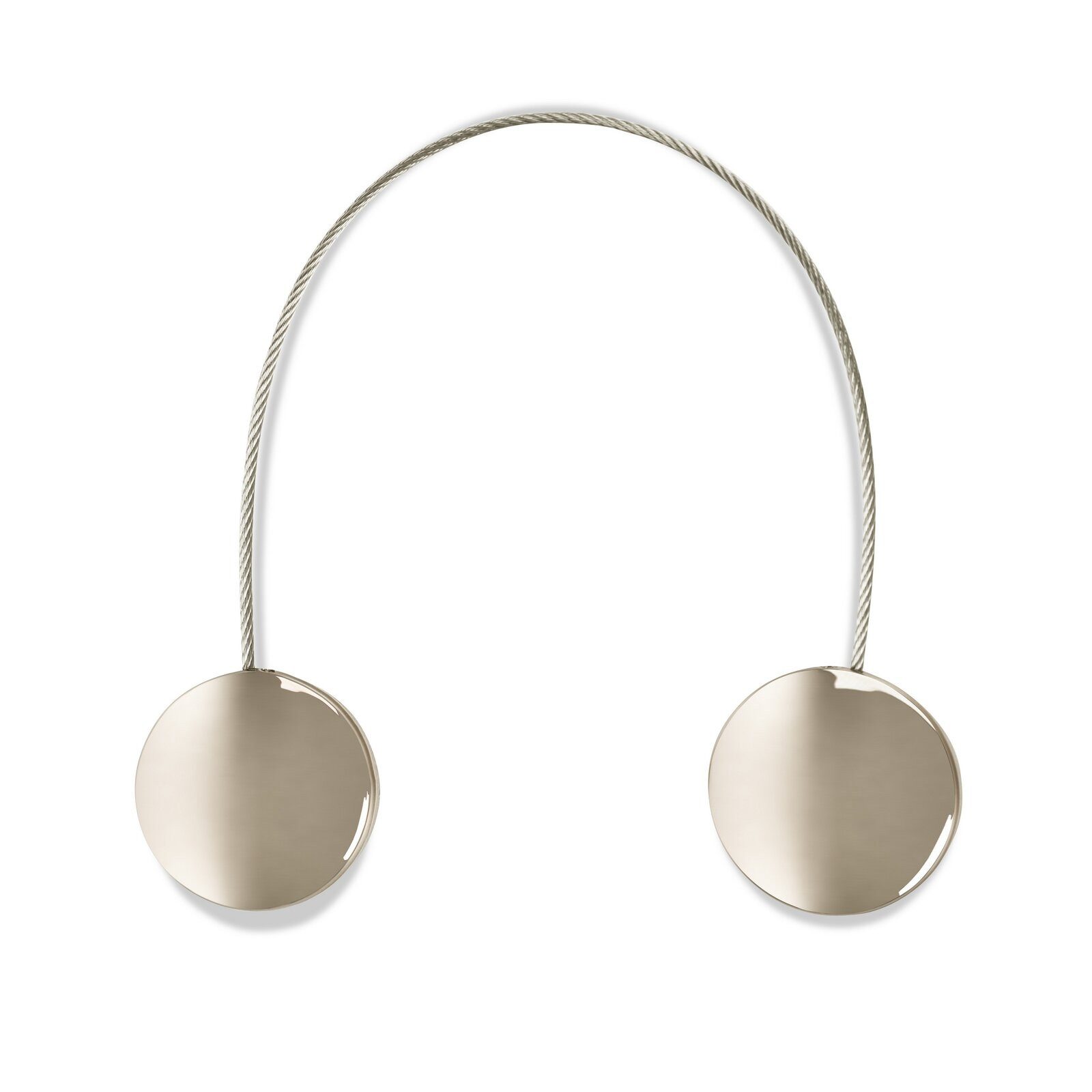 Eurofirany Raffhalter 2x Magnetische Vorhang Schnallen für Zuhause SET, Schlafzimmer Dekorativer Vorhanghalter Gardinenhalter Metall