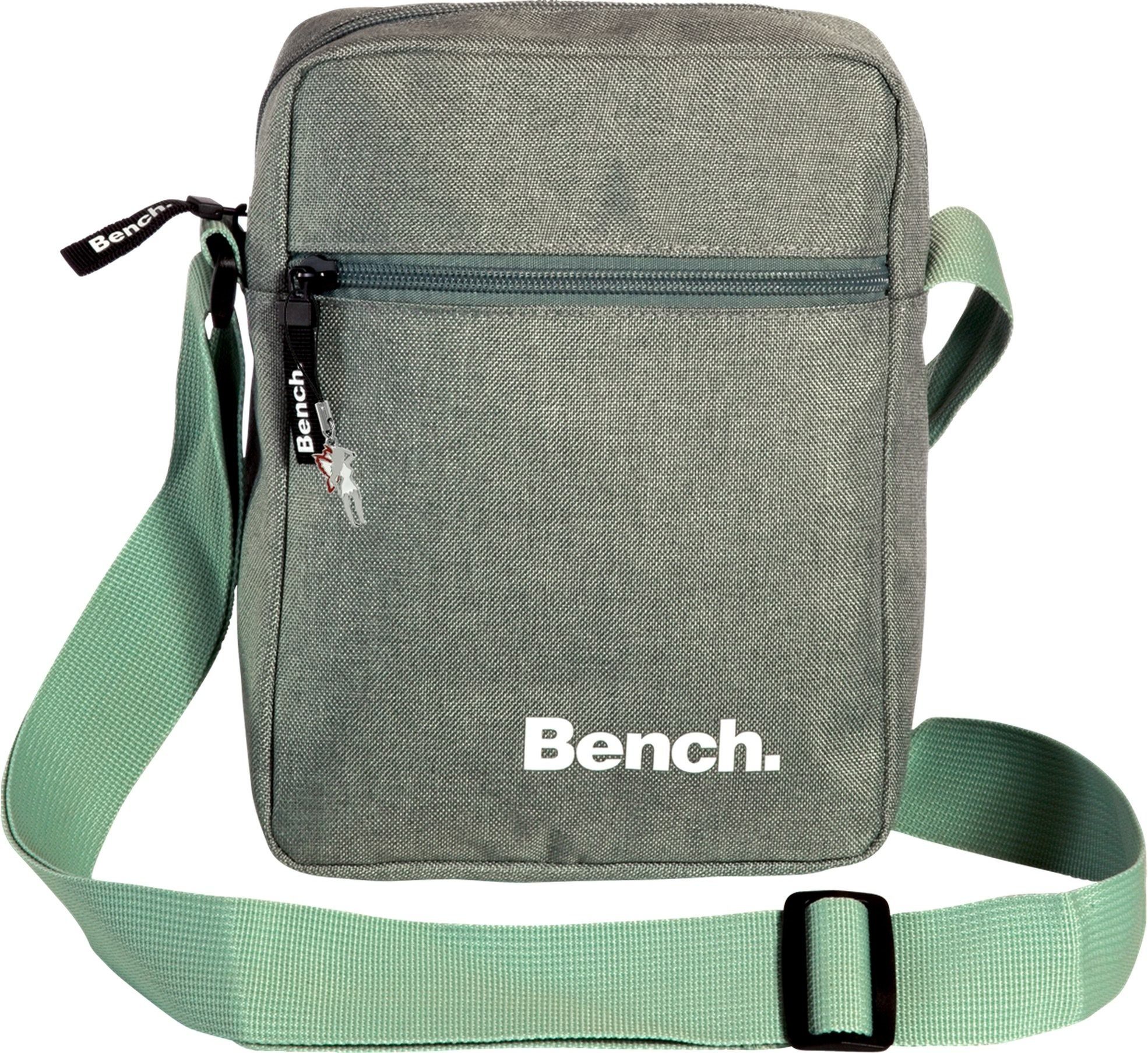 Bench. Schultertasche Bench stylische Cross Body Polyester mint (Schultertasche), Unisex Polyester Schultertasche, Umhängetasche, grün, mint ca. 17cm