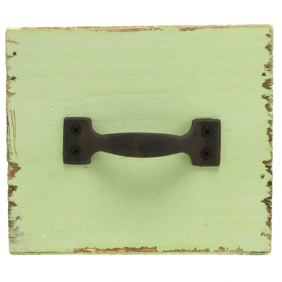 Florists Products Dekokorb Übertopf Pflanz-Schublade Vintage Hellgrün 12,5×12,5×10cm