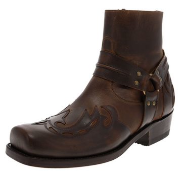 FB Fashion Boots TAURO LOW Braun Stiefelette Rahmengenähte Herren Bikerstiefelette