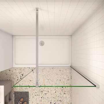 duschspa Duschwand 185cm Duschtrennwand Seitenwand Walk in Dusche Duschwand, Einscheibensicherheitsglas, Sicherheitsglas, (Set), Glas, Nano Glas
