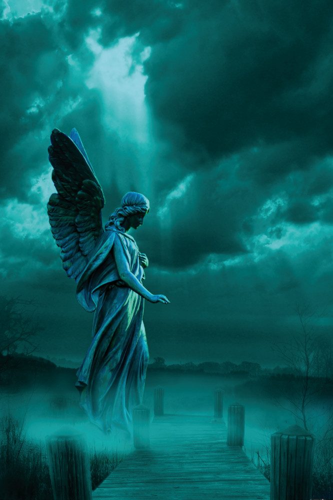 1art1 Poster Gothic Kunstdruck Bild - Engel Der Verlorenen Welt (180 x 120 cm)