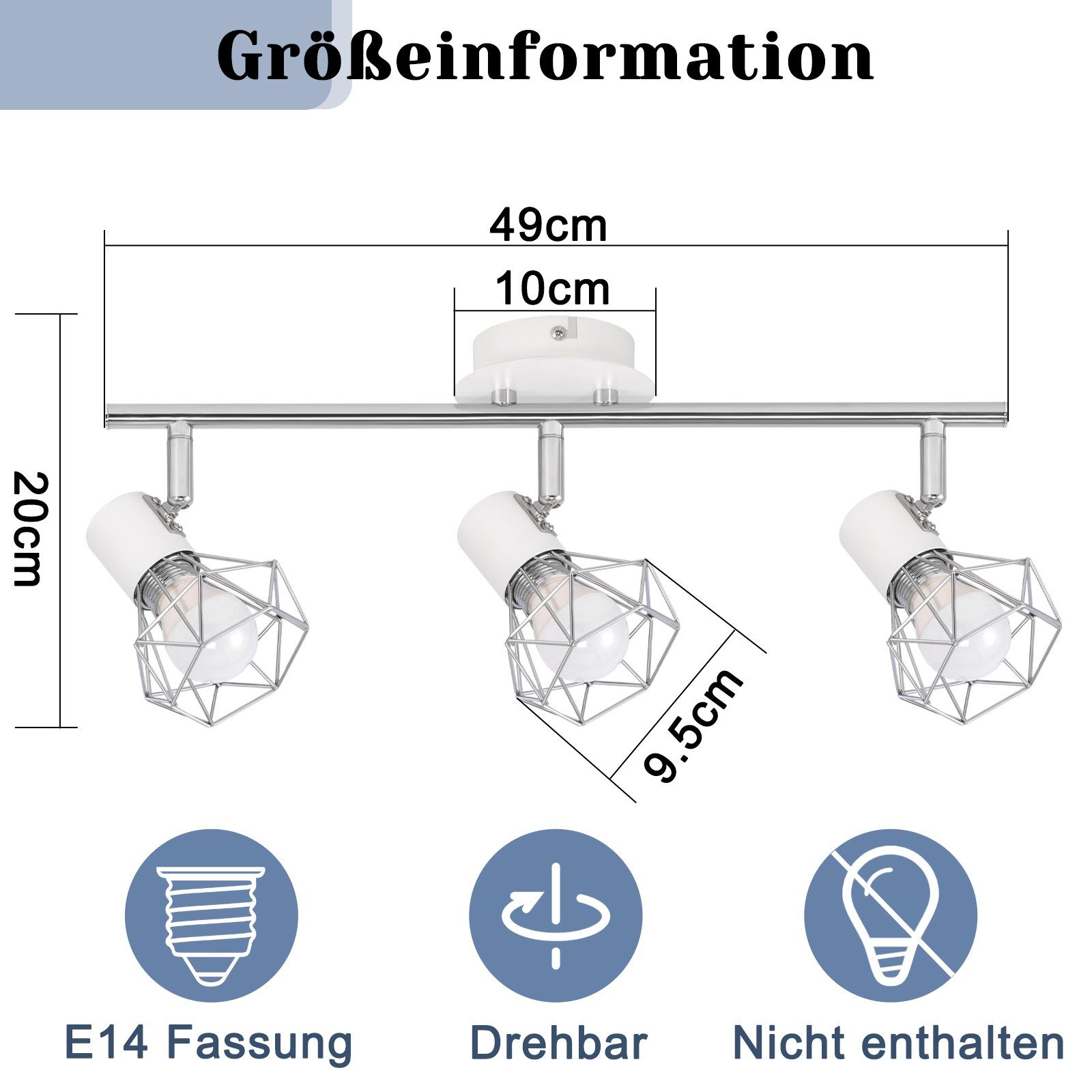 ZMH Deckenleuchten 3/4 Flammig Deckenspots - günstig online kaufen
