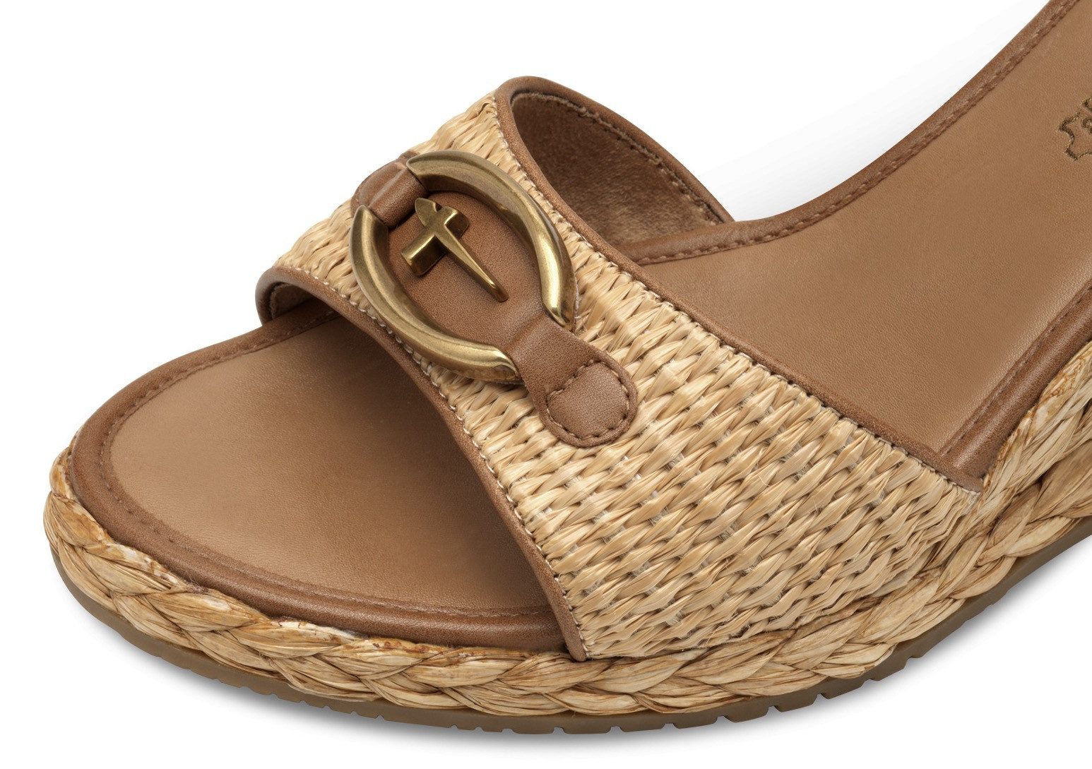 Tamaris Keilsandalette, Sommerschuh, Riemchensandale mit T-Schmuckelement günstig online kaufen