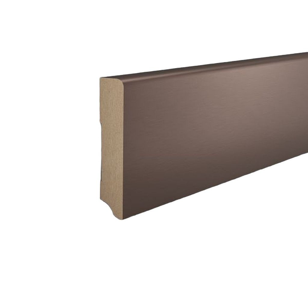 Südbrock Sockelleiste Metallic 19 x 96 mm Bronze Dekor MDF foliert Fußleiste, L: 250 cm, H: 9.6 cm, 1-St.