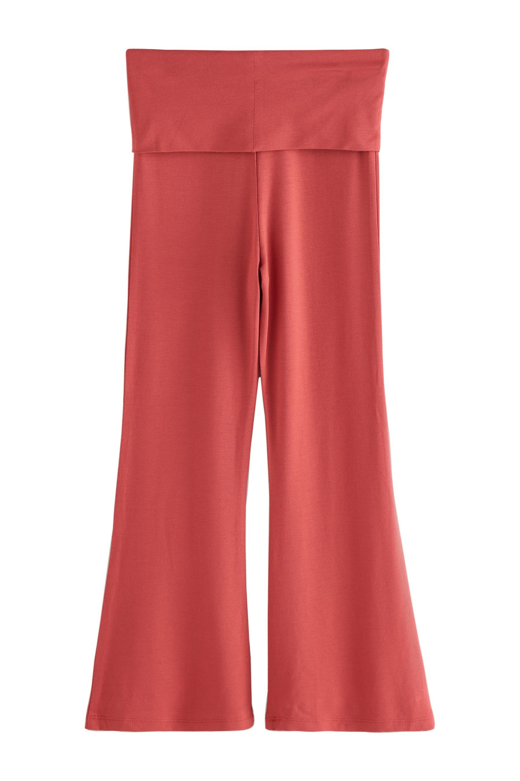 Leggings Viskose-Leggings mit ausgestelltem Bein