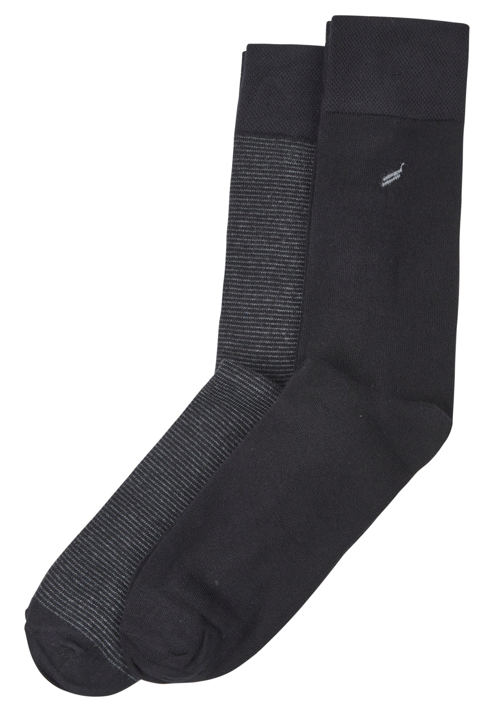 (2-Paar) PARIS black Socken HECHTER