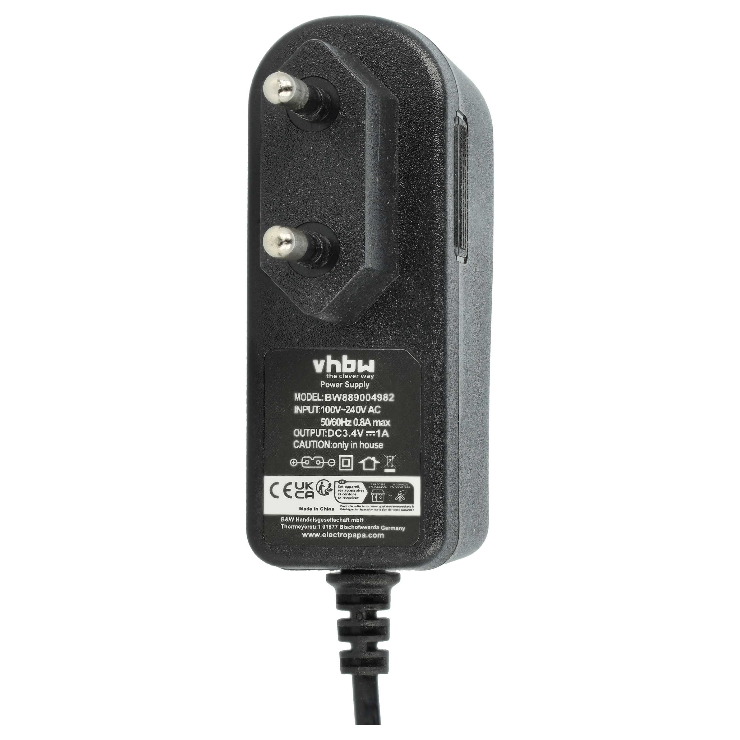 vhbw passend für Grundig MC 9540, MC 8641, MC 9542, MC 9541 Haarschneidemas Netzteil (Ersatznetzteil für Ihren Haarschneider, Trimmer (Damen & Herren) – Bild 5 von 5