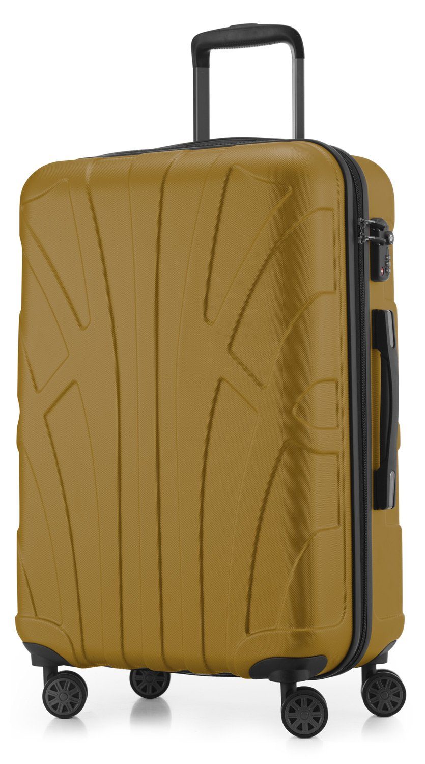 Suitline Koffer S1, 4 Rollen, Robust, Leicht, TSA, Erweiterbar, 65 cm, ca.  58 - 68 Liter Packvolumen