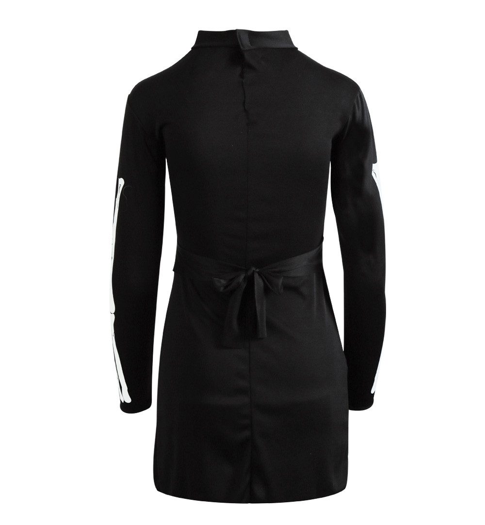 Fries Zombie-Kostüm Zombie Skelett Girl Minikleid Kostüm Halloween Fasching Karneval