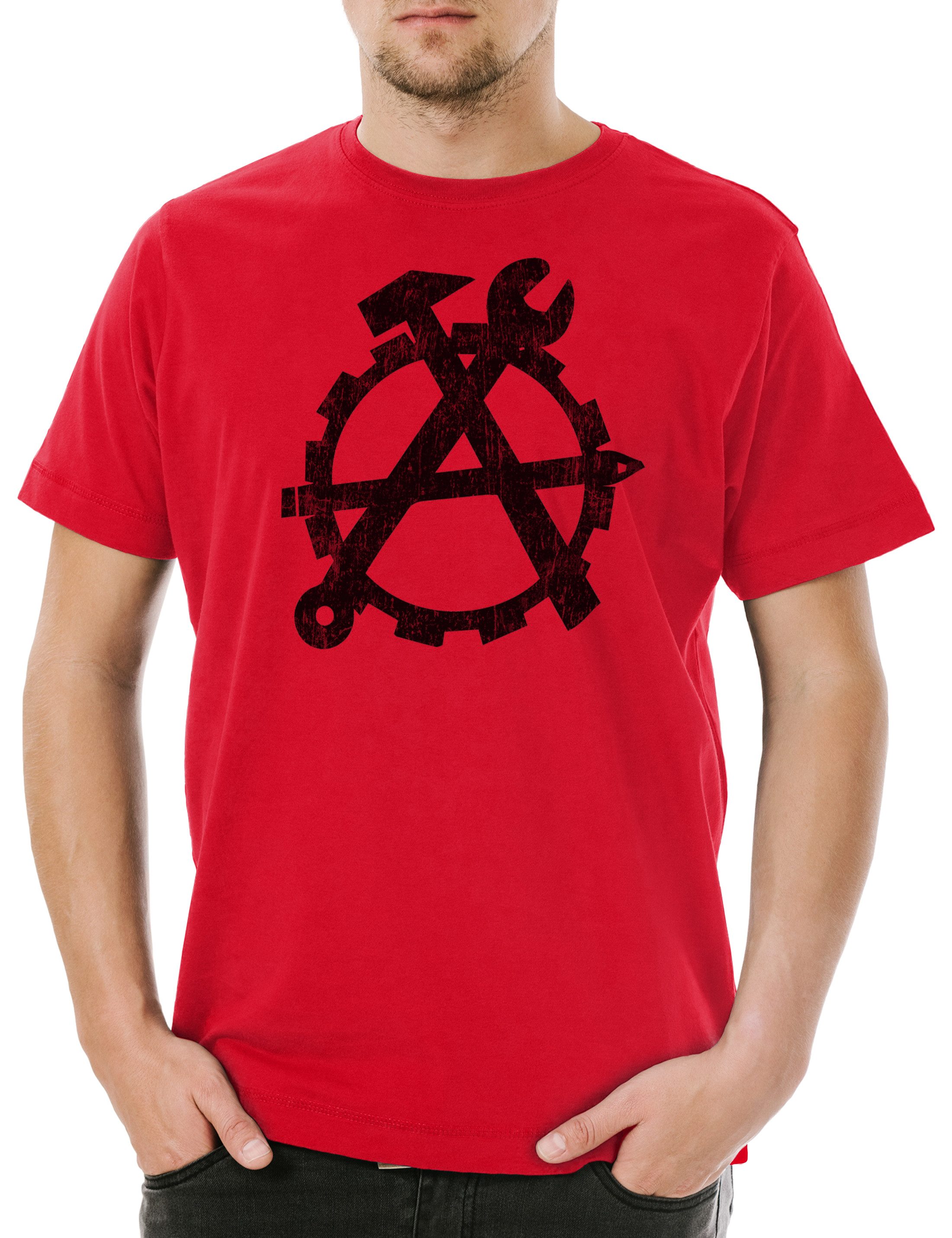 Print-Shirt Workers Anarchy Herren T-Shirt About Capitalism Kommunismus
