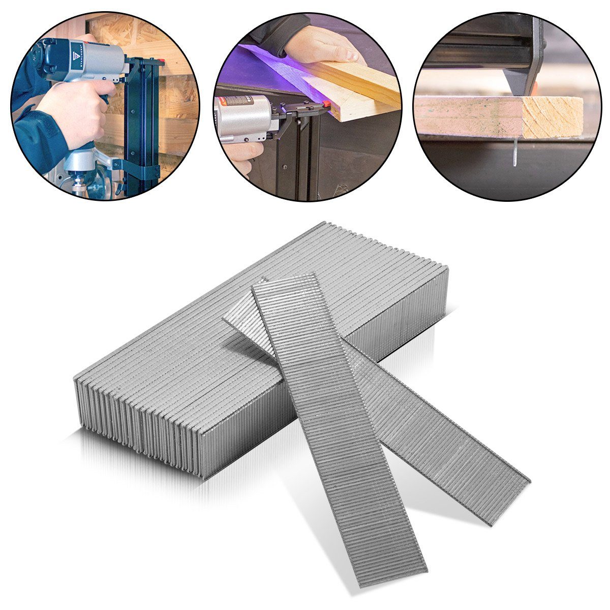 STAHLWERK Druckluftwerkzeug Druckluft Nägel 20 mm Gauge 18 (1,25 x 1,05 mm), (Paket, 5000-tlg., Set), für die professionelle Anwendung in Industrie, Handwerk, Werkstatt