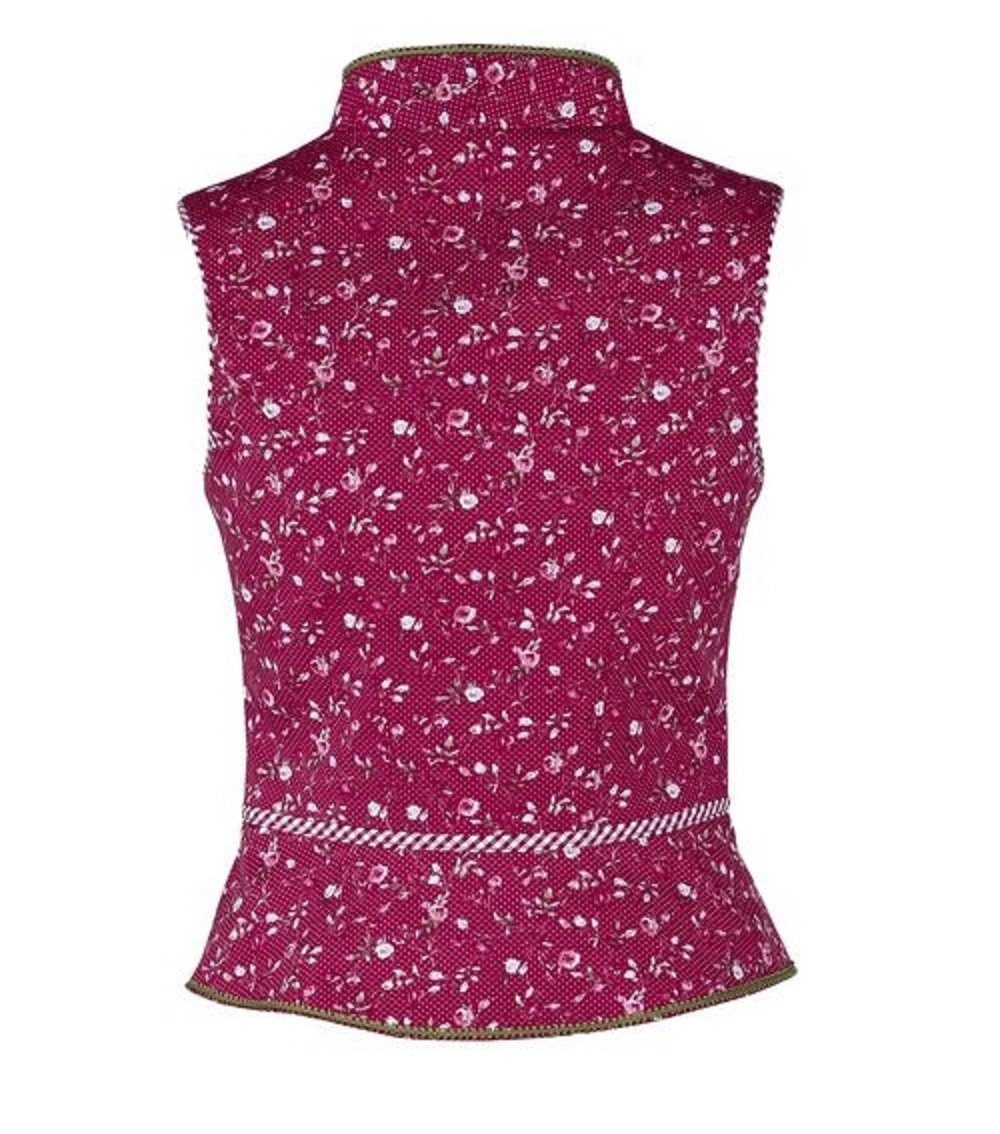 Ramona Lippert Trachtenbluse Mieder Marion rot geblümt Knopfleiste günstig online kaufen