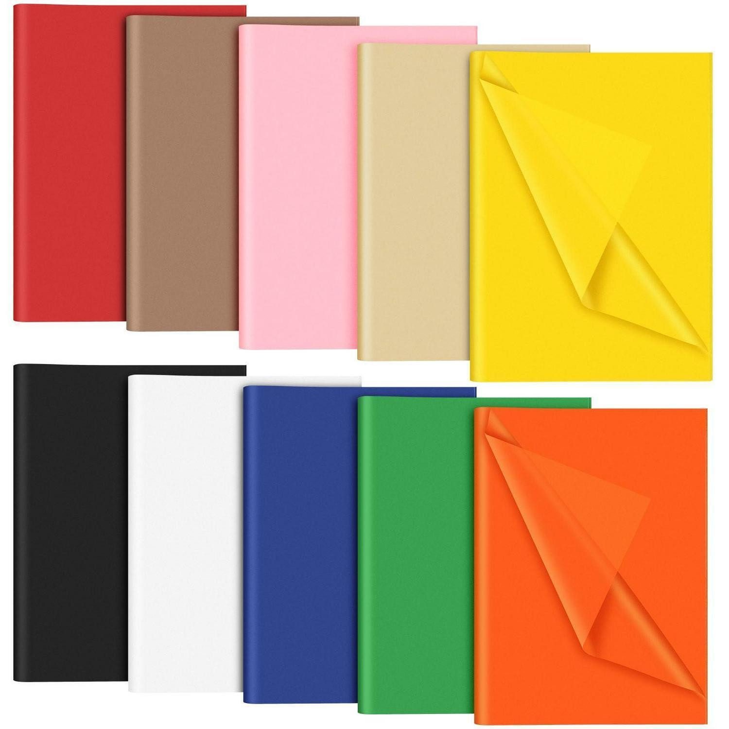 LuxusKollektion Seidenpapier Seidenpapier 120 Blatt mehrfarbig 10 Farben