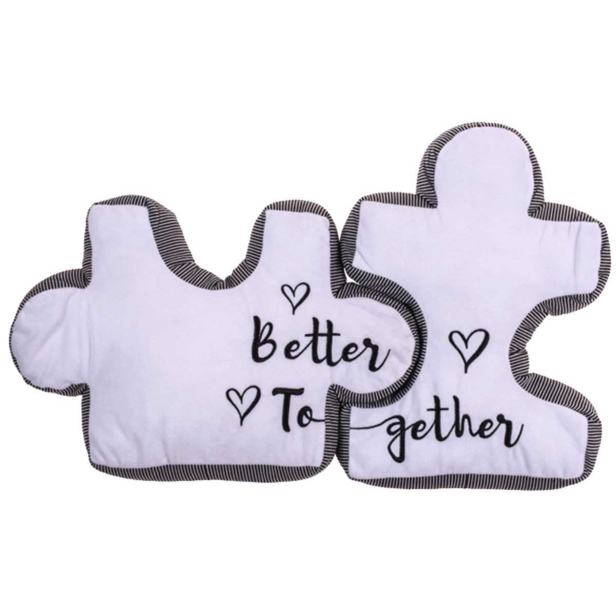 Out of the Blue Dekokissen Puzzlekissen Kissen Puzzle Dekokissen Pärchen Paare better together, dekoratives Partnerkissen