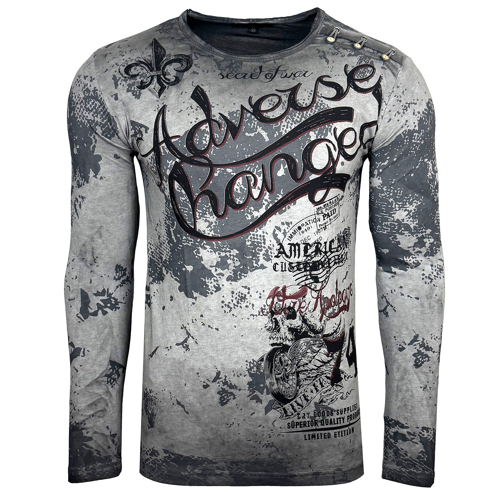 Baxboy Longshirt Baxboy Herren Longsleeve Langarmshirt Shirt Mit Rundhalskr günstig online kaufen