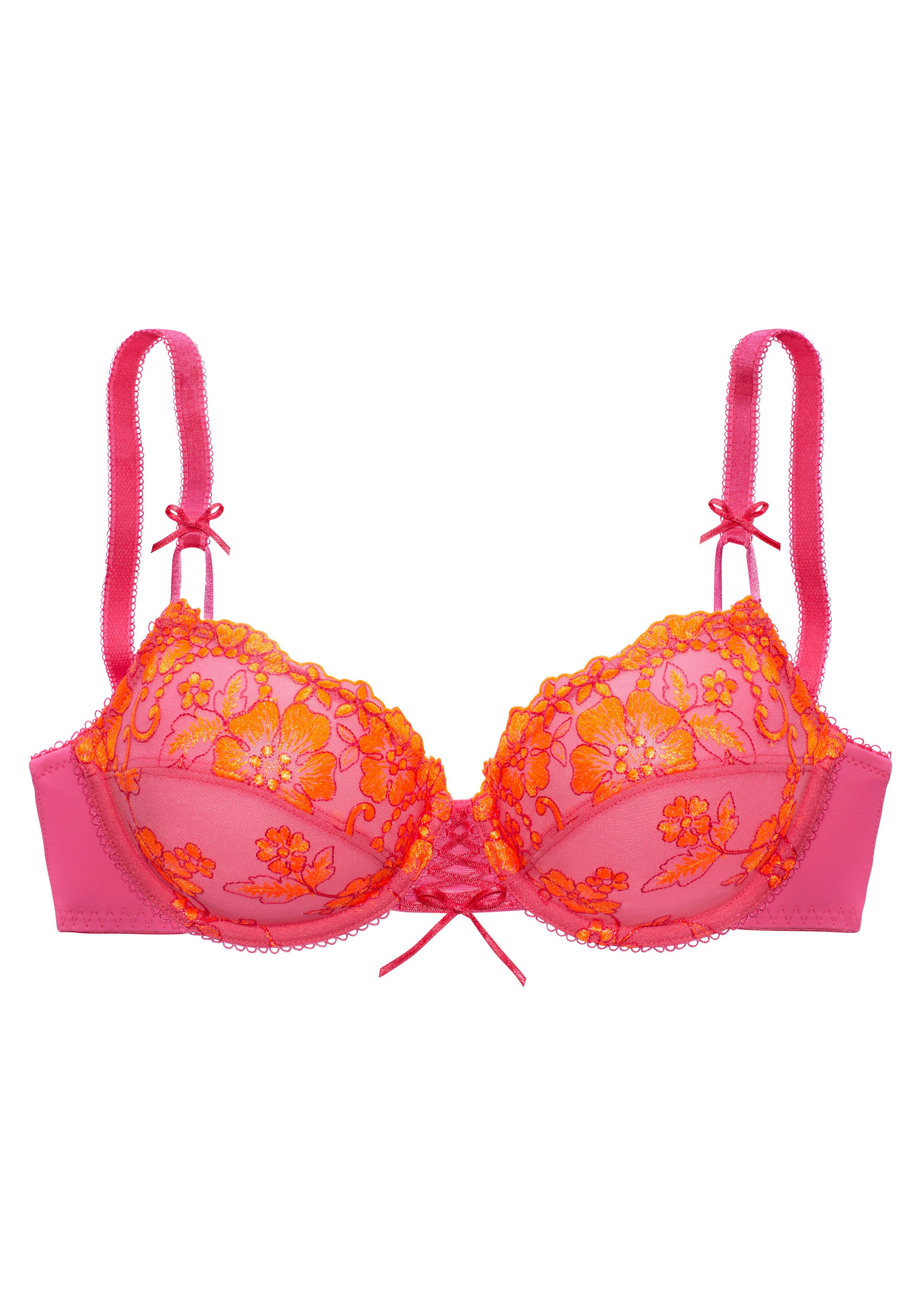 LASCANA Bügel-BH Wanda mit Zierschnürung und Stickerei Spitze, Dessous