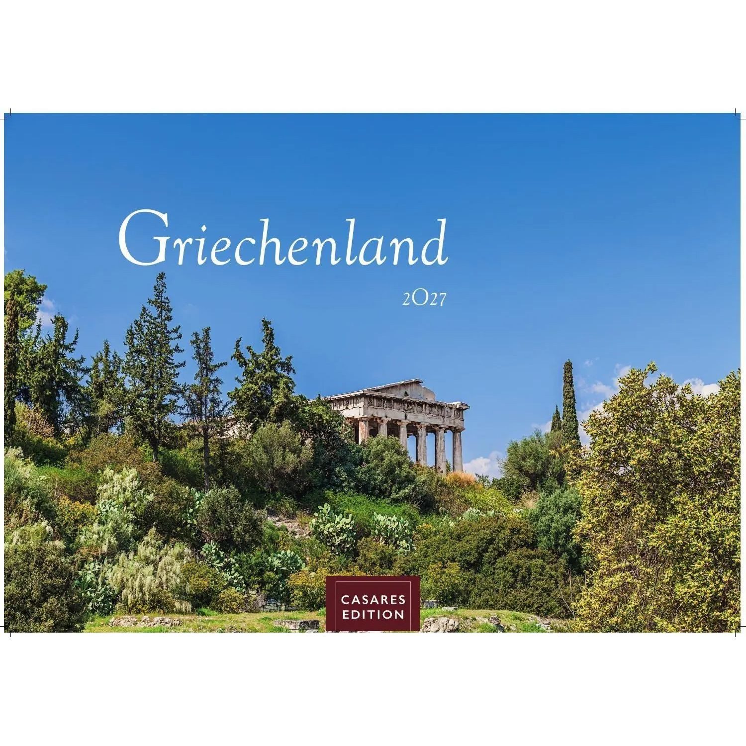 Wandkalender Griechenland Kalender 2027 - Wandkalender, Fotokalender...