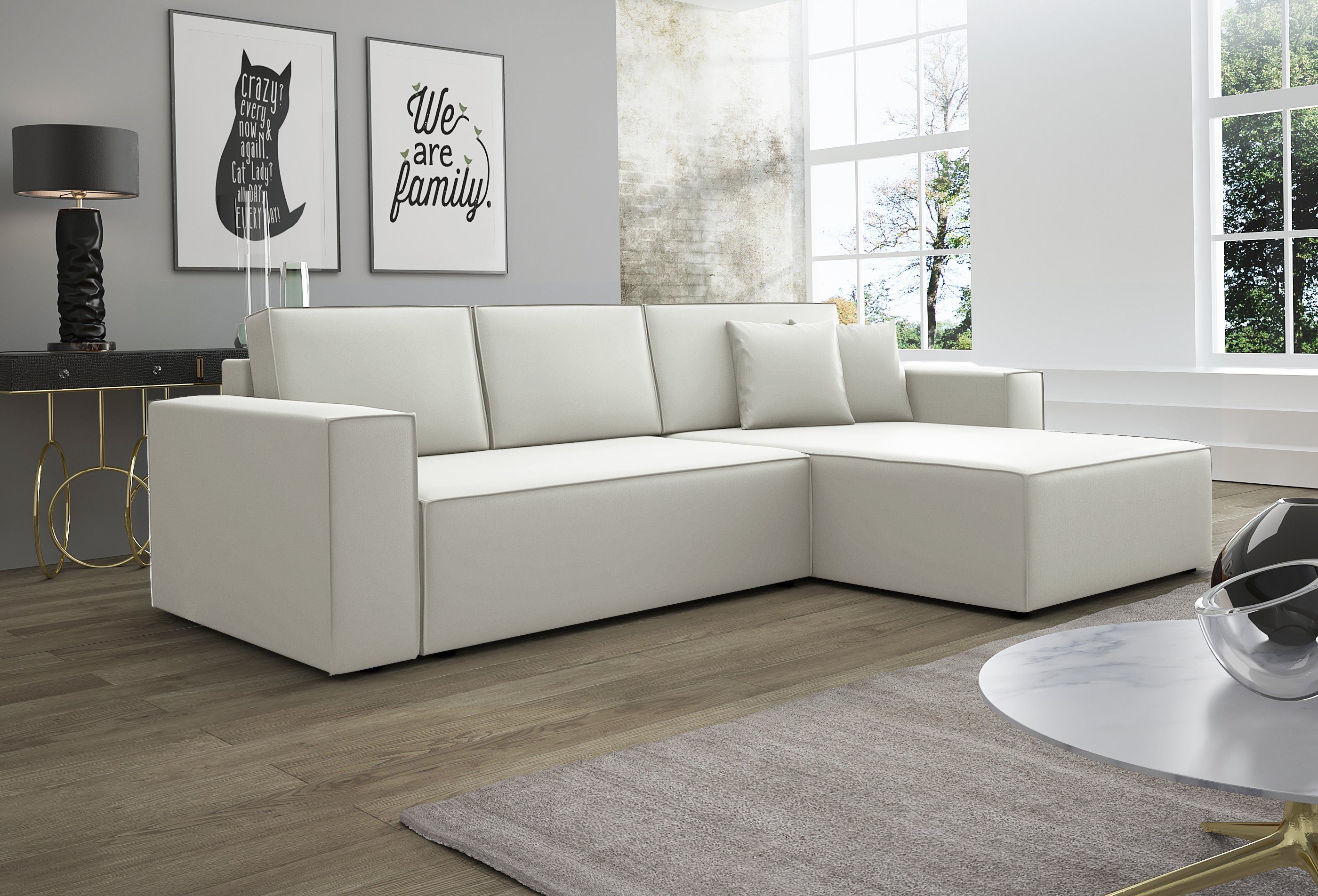 Fun Möbel Ecksofa Ecksofa Schlafsofa Sofa günstig online kaufen