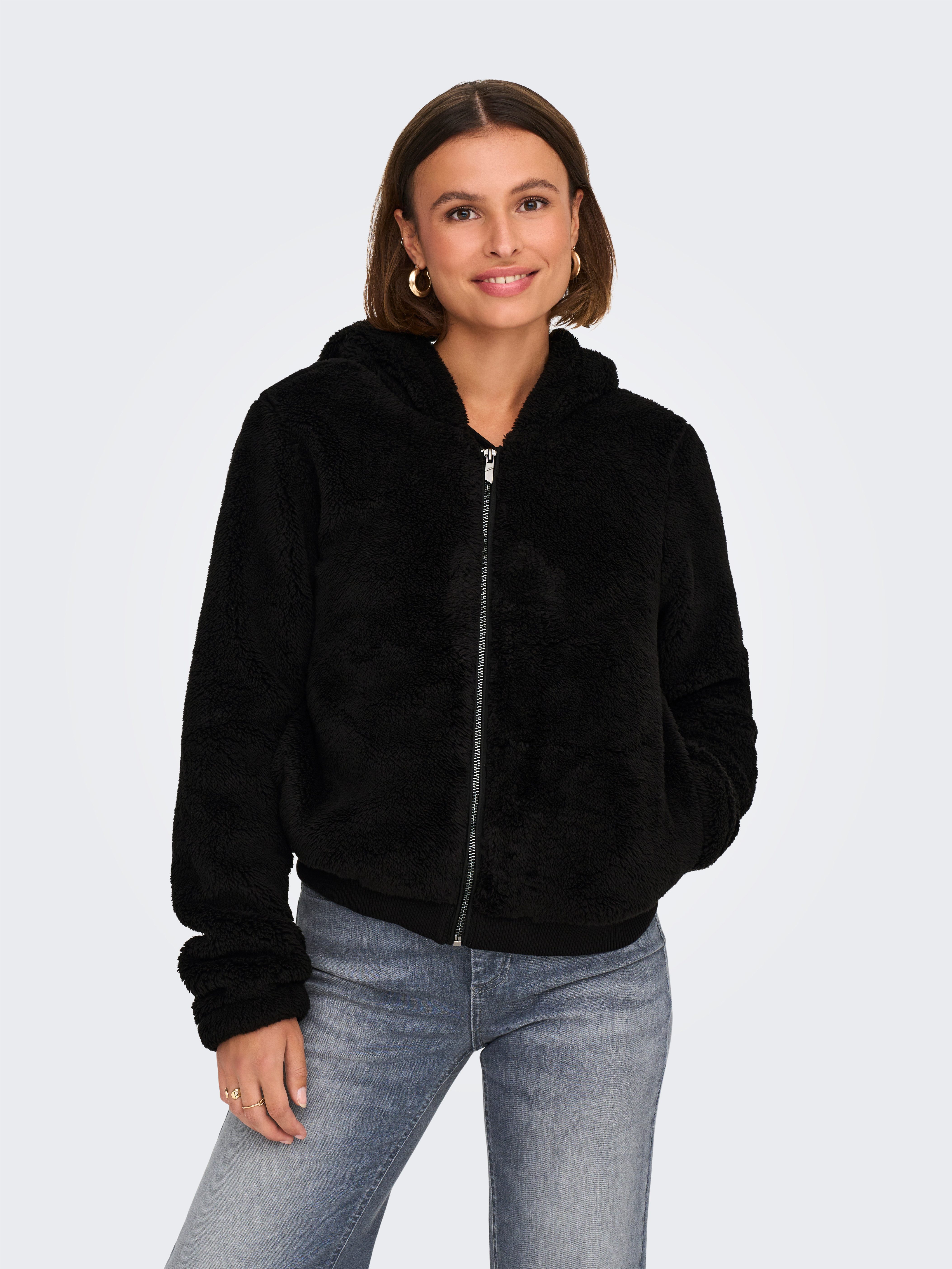 ONLY Kapuzenplüschjacke ONLNEWANNA CONTACT SHERPA JKT günstig online kaufen