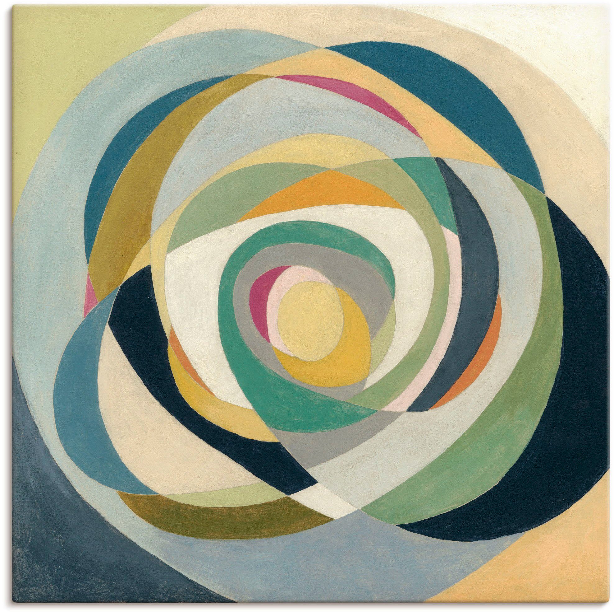 Artland Leinwandbild Durch das Glas II, Muster (1 St), auf Keilrahmen gespannt