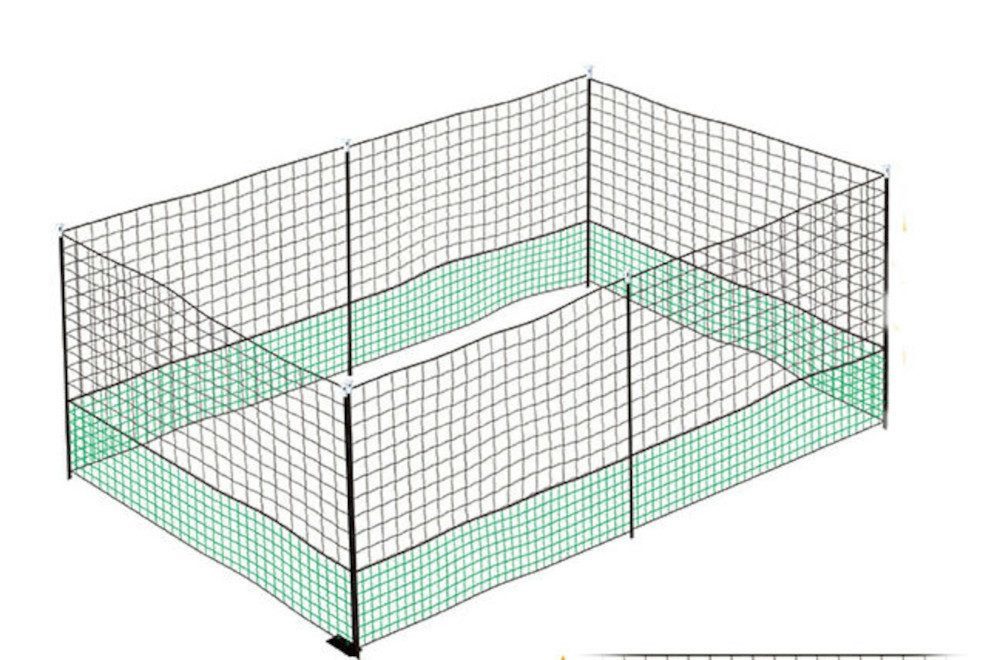 BruKa Hühnerzaun Geflügelnetz 125cm Hühnernetz Hühnerzaun Tür Geflügelzaun günstig online kaufen