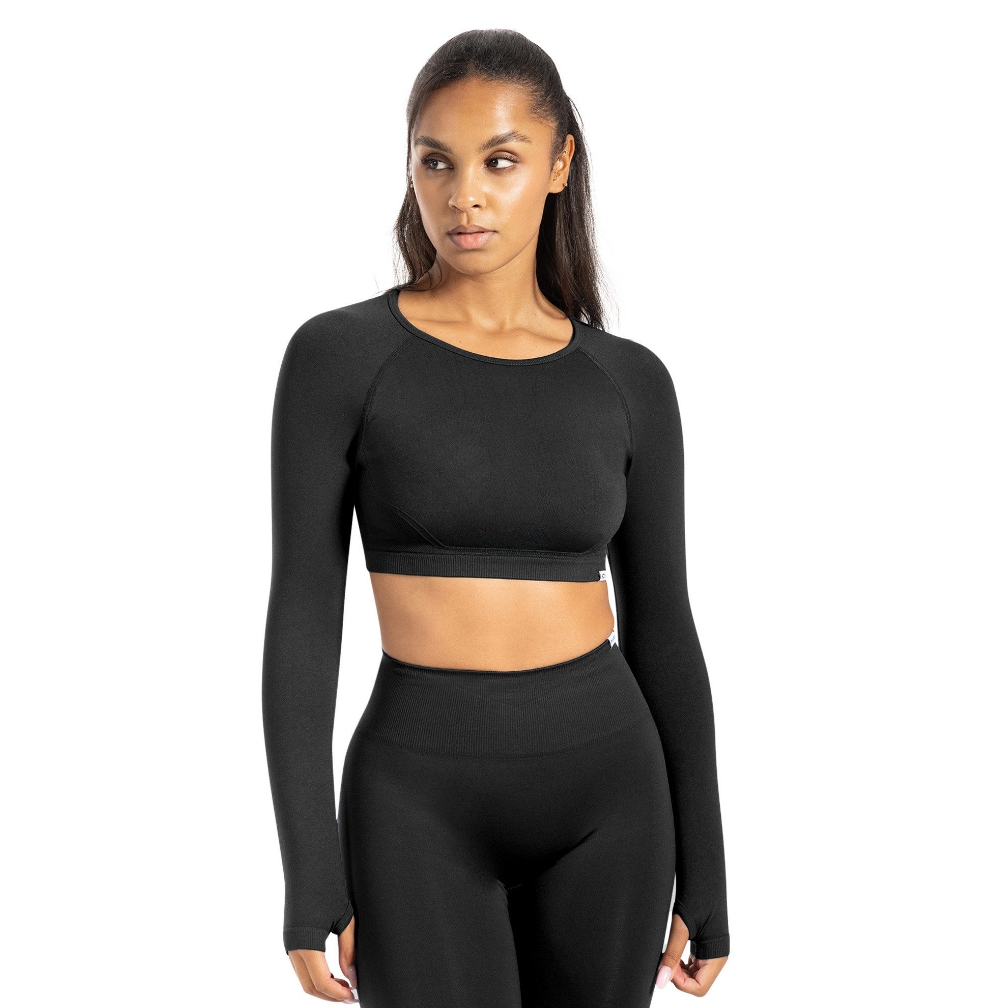 Smilodox Longsleeve Longsleeve Linnea mit Rückenausschnitt & Daumenloch, Gym Oberteil Bewegungsfreiheit, Trainingsshirt, strapazierfähig, Pilates Yoga Gym
