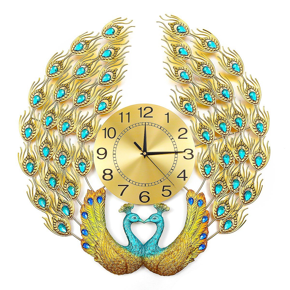 Insma Wanduhr KQ03 (Pfau 60x60 cm)