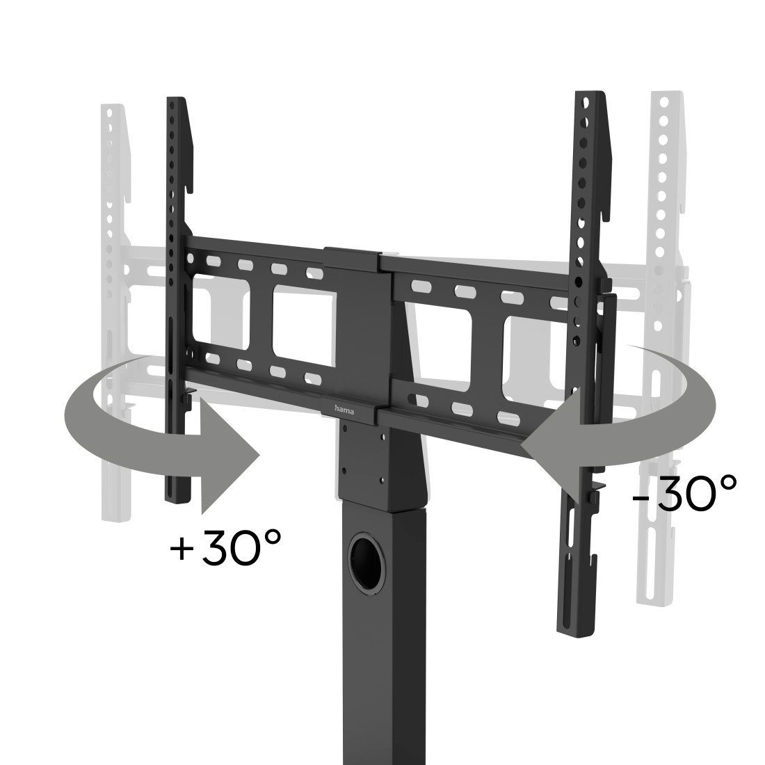 Hama TV-Standfuß TV Standfuß, schwenkbar, höhenverstellbar, 165 cm, 65 Zoll, bis 40 kg, (bis 65 Zoll)