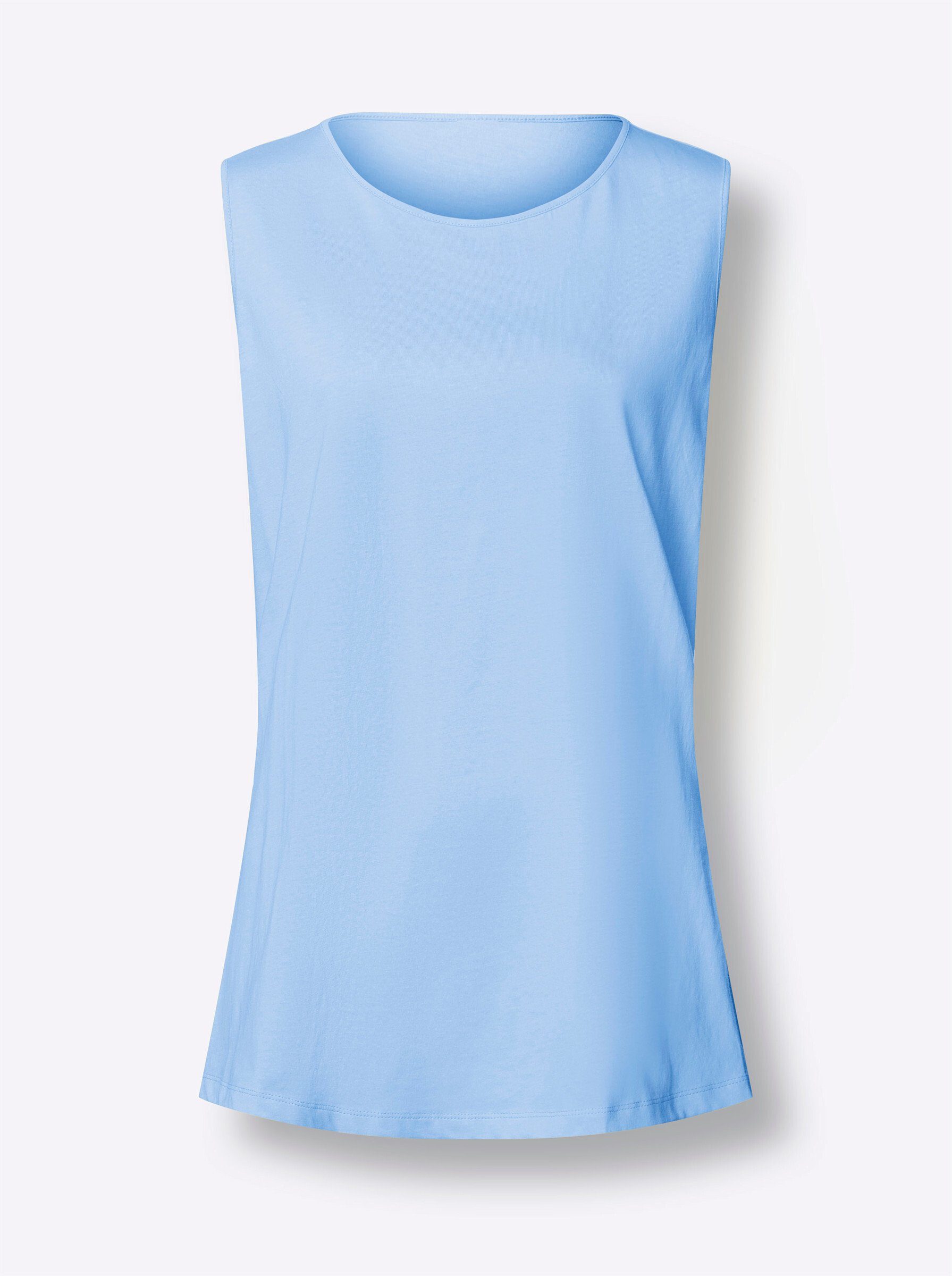Sieh an! Shirttop Longtop Ärmellos